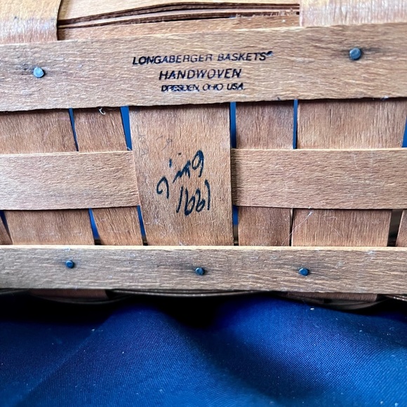 Price Drop- Longaberger Yuletide Traditions Basket Green Christmas Collection 91 - Picture 9 of 10